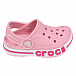 Розовые сланцы с логотипом Crocs | Фото 2
