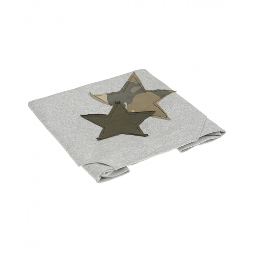 Серый шарф с камуфляжными звездами, 120x80 см Catya | Фото 1