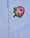 Платье-рубашка с вышивкой &quot;роза&quot; MSGM | Фото 3