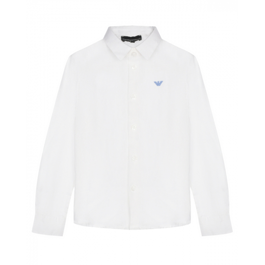 Белая рубашка с лого Emporio Armani | Фото 1