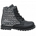 Ботинки с белым лого, черные Dolce&Gabbana | Фото 2
