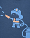 Темно-синяя толстовка с принтом &quot;пожарный&quot; Sanetta Kidswear | Фото 3