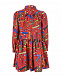 Красное платье с принтом &quot;карандаши&quot; Dolce&Gabbana | Фото 4