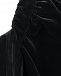 Укороченный черный блузон из бархата ALINE | Фото 5