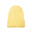 Желтая шапка с отворотом