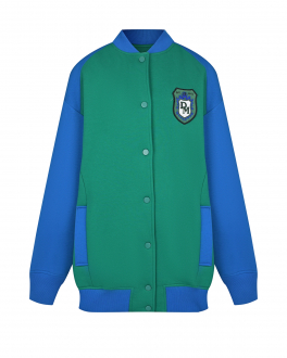 Сине-зеленая куртка-бомбер Dan Maralex Мультиколор, арт. 380392594 | Фото 1