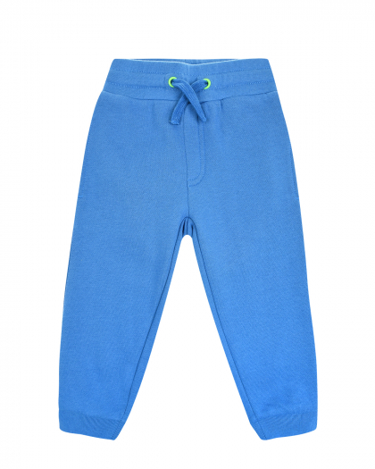 Голубые спортивные брюки из эко-хлопка Stella McCartney | Фото 1