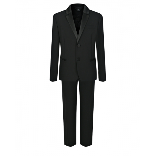 Черный костюм смокинг Emporio Armani | Фото 1