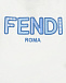 Белая футболка с голубым лого Fendi | Фото 3
