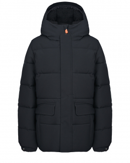 Черная стеганая куртка с накладными карманами Save the Duck Черный, арт. P30811B SMEG15 1000 | Фото 1