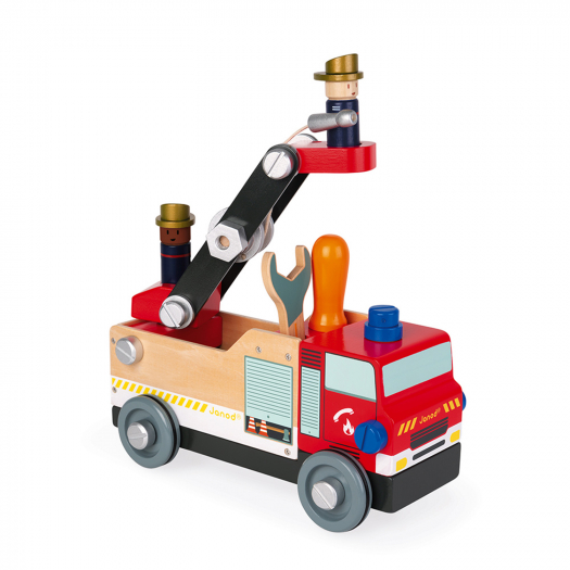 Игрушка-конструктор &quot;Пожарная машина&quot;, серия &quot;Brico Kids&quot; Janod | Фото 1