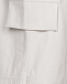 Белые брюки из эко-кожи с поясом на резинке Dan Maralex | Фото 7