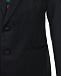 Черный пиджак с подкладкой в полоску  | Фото 4