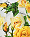 Комплект: комбинезон, повязка и слюнявчик, принт &quot;желтые розы&quot; Dolce&Gabbana | Фото 6