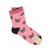 Розовые носки с принтом &quot;бабочки&quot; Story Loris | Фото 1
