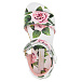 Босоножки на липучке с принтом &quot;Тропические розы&quot; Dolce&Gabbana | Фото 4