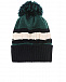Зеленая шапка с шерстяным помпоном Catya | Фото 2