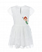 Белое платье с короткими рукавами и вышивкой &quot;русалки&quot; Stella McCartney | Фото 2