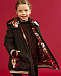 Коричневое пальто с аппликациями Dolce&Gabbana | Фото 2