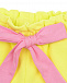 Желтые шорты с розовыми завязками  | Фото 3