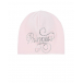 Розовая шапка с надписью из страз &quot;Princess&quot; La Perla | Фото 1