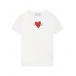 Белая футболка с принтом &quot;сердце&quot; Ermanno Scervino | Фото 1
