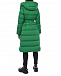 Зеленое пальто-пуховик с капюшоном Naumi | Фото 6