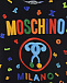 Черная футболка с разноцветными буквами Moschino | Фото 3
