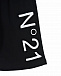 Черные шорты с контрастным логотипом No. 21 | Фото 3