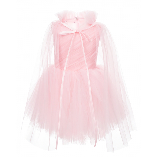 Светло-розовое платье с накидкой Sasha Kim | Фото 1