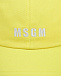 Желтая бейсболка с вышитым лого MSGM | Фото 3