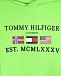 Зеленая толстовка-худи с логотипом Tommy Hilfiger | Фото 3