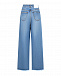 Синие джинсы с бахромой MSGM | Фото 6
