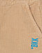 Бежевые велюровые брюки Bikkembergs | Фото 3