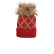 Красная шапка с узором &quot;ромбы&quot; Catya | Фото 1