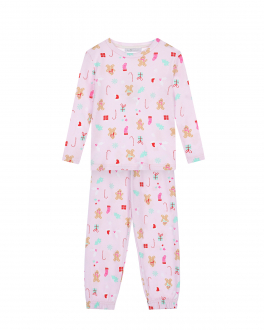 Розовая пижама с принтом &quot;печенье&quot; Dan Maralex Белый, арт. 409881227 | Фото 1