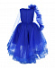 Синее платье рюшей на рукаве Sasha Kim | Фото 2