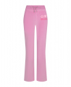 Розовые спортивные брюки из велюра
