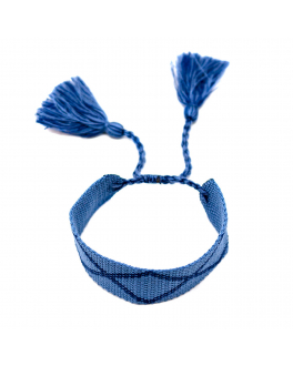Синий браслет с кисточками Tais , арт. BRS 4-2 | Фото 2