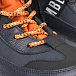 Темно-синие ботинки с оранжевыми деталями Bikkembergs | Фото 6