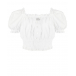 Белый топ с рукавами-фонариками Dolce&Gabbana | Фото 1