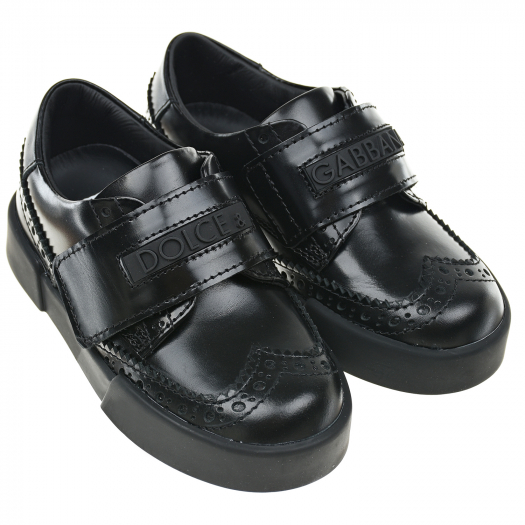 Черные туфли с перфорацией Dolce&Gabbana | Фото 1