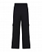 Черные спортивные брюки с накладными карманами 5 Preview | Фото 5