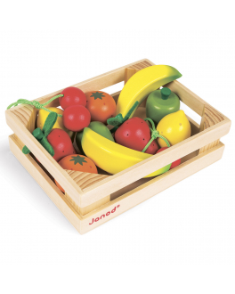 Набор фруктов в ящике: 12 предметов Janod , арт. J05610 | Фото 1
