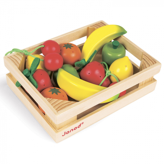 Набор фруктов в ящике: 12 предметов Janod | Фото 1