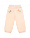 Розовые брюки с вышивкой Stella McCartney | Фото 2