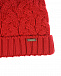 Красная шапка с флисовой подкладкой Il Trenino | Фото 4