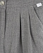 Укороченные серые брюки IL Gufo | Фото 3