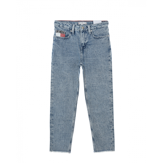 Голубые потертые джинсы Tommy Hilfiger | Фото 1