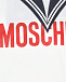 Белая футболка с принтом &quot;гюйс&quot; Moschino | Фото 3